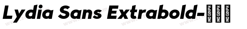 Lydia Sans Extrabold字体转换